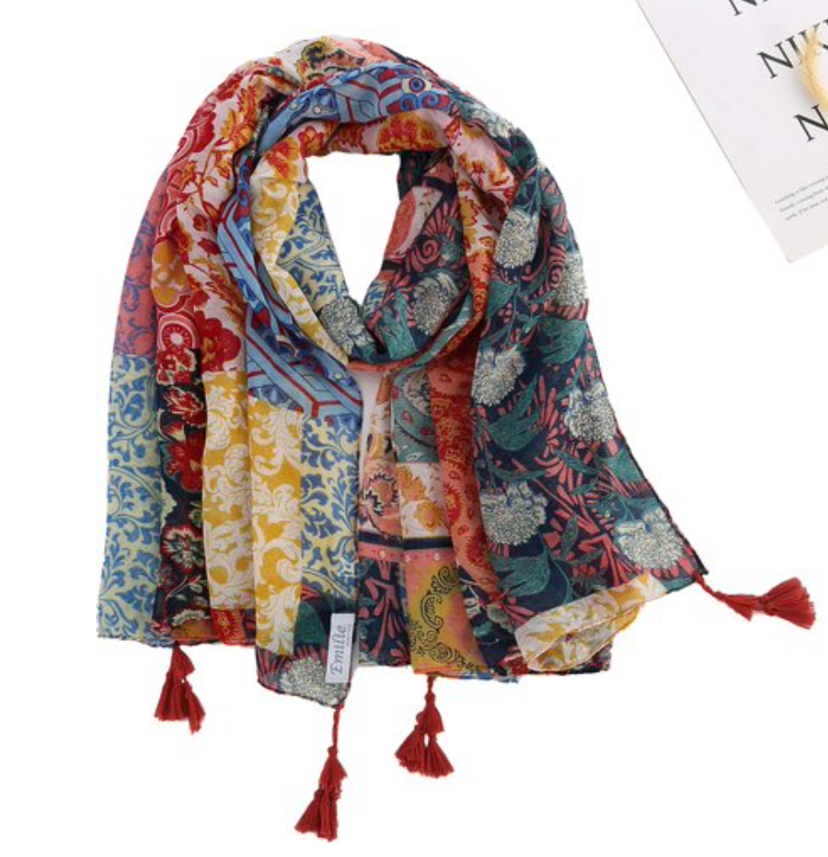Ibiza scarf floral print