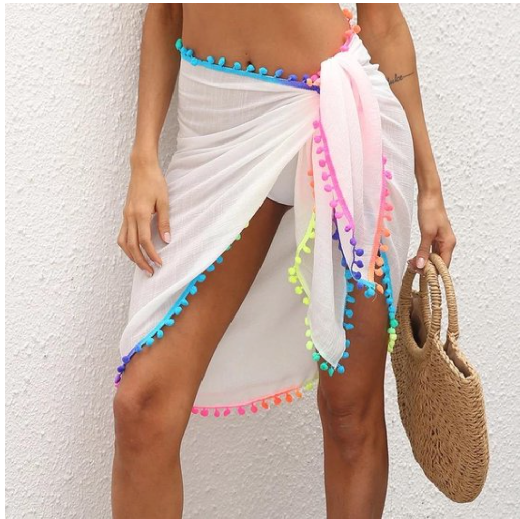 Ibiza pareo white