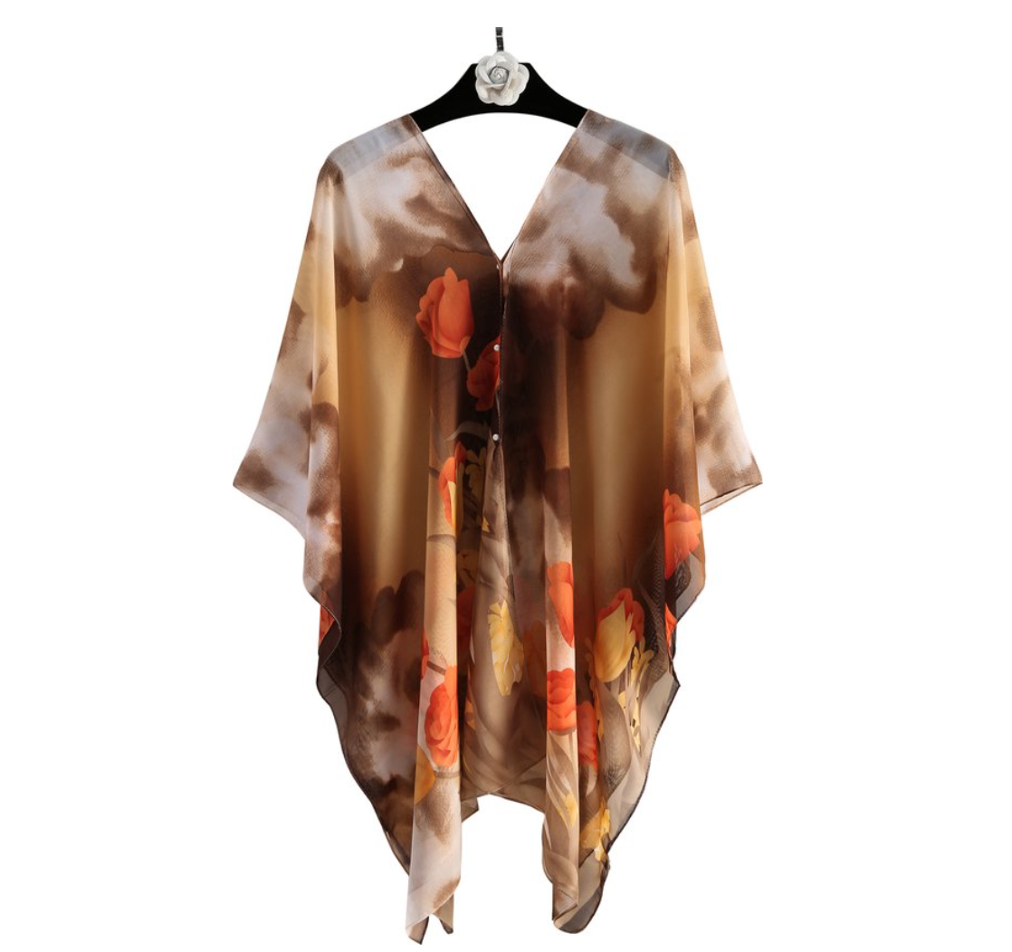 Beach poncho bronze
