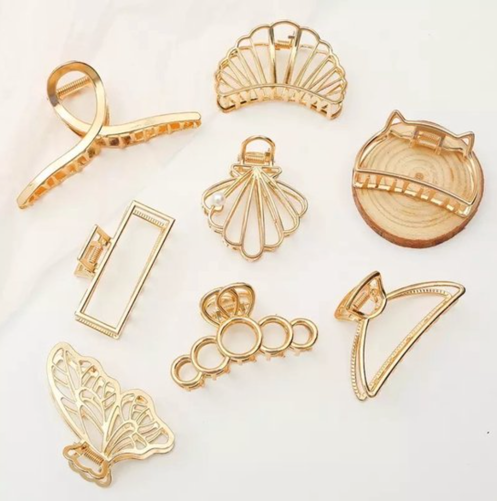 Hair clip twist gold