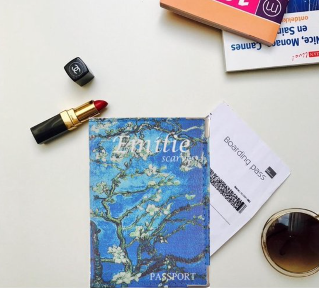 Passport cover Van Gogh Almond Blossom