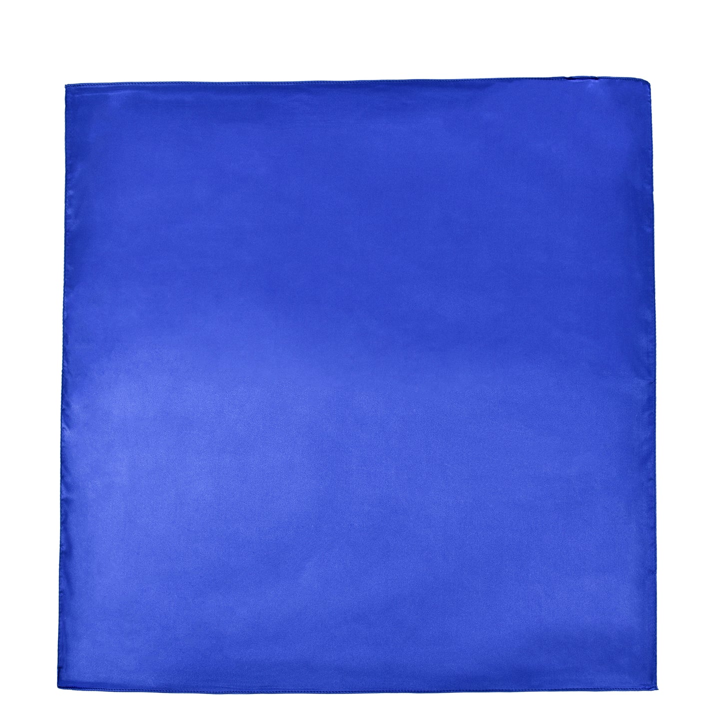 Scarf satin square cobalt blue