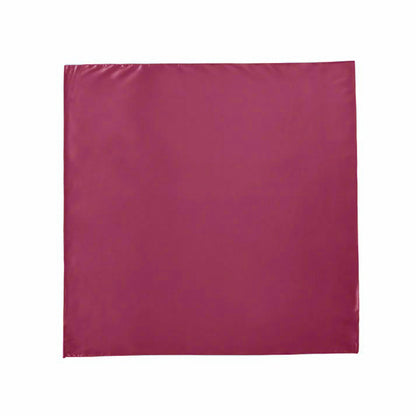 Square satin scarf fuchsia wine red burgundy