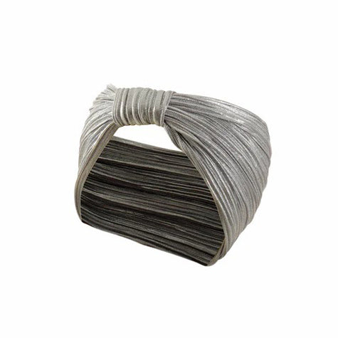 Haarband satijn zilver