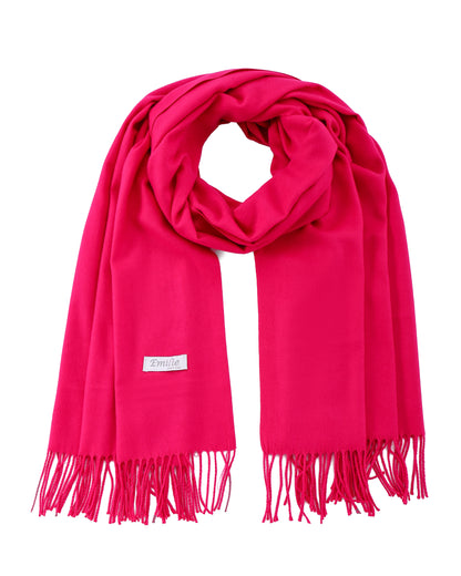 Pashmina sjaal fuchsia roze