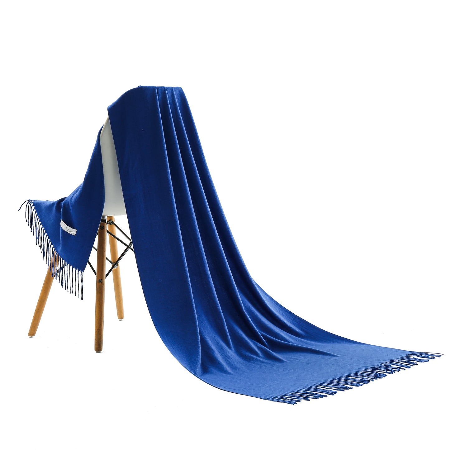 Pashmina sjaal kobaltblauw