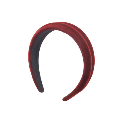 Velvet headband red