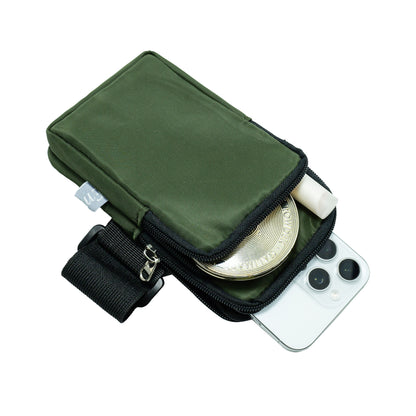 Sports Arm Phone Belt – Water-Resistant Running Armband (17x9cm)-green