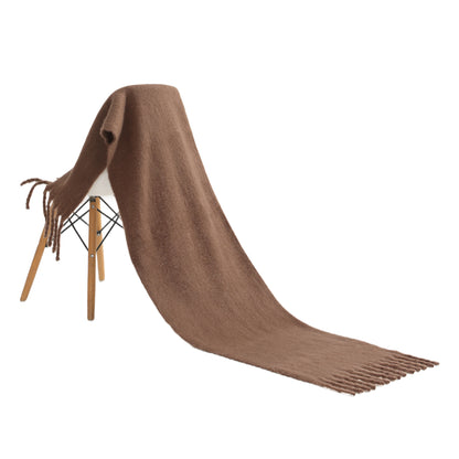 Winter scarf brown camel
