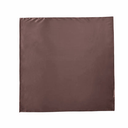 Square satin scarf fuchsia brown