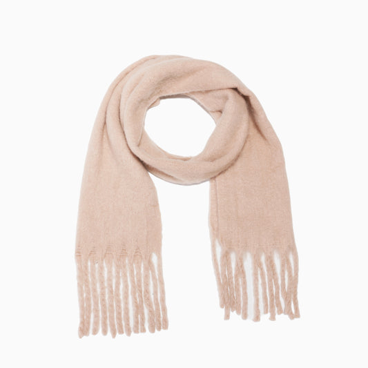 Winter scarf light blush