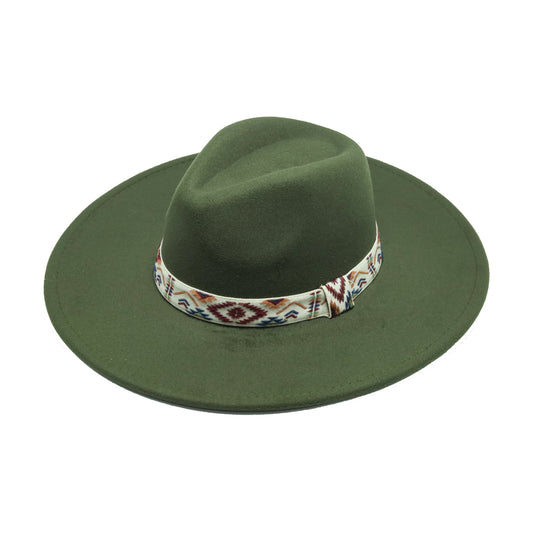 Fedora Hat olive green