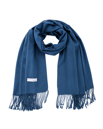 Pashmina sjaal petrol blauw