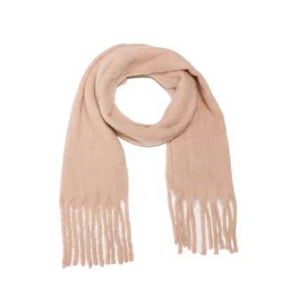 Winter scarf dark blush