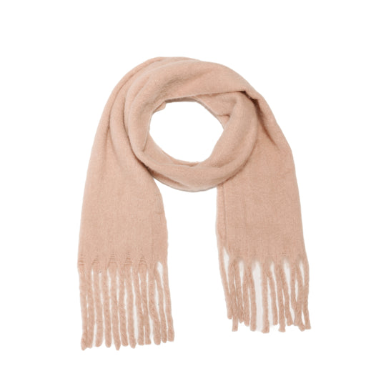 Winter scarf dark blush