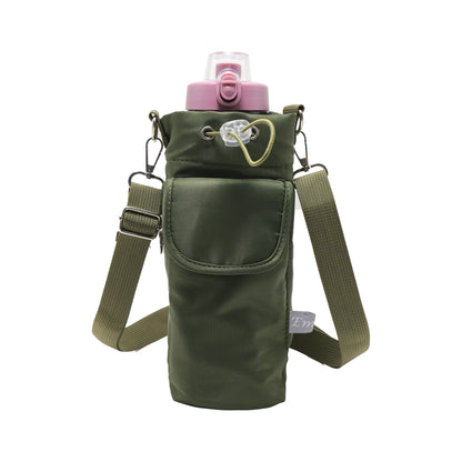 Sports water bottle bags–adjustable shoulder strap - Water-Resistant (23x14cm)-green
