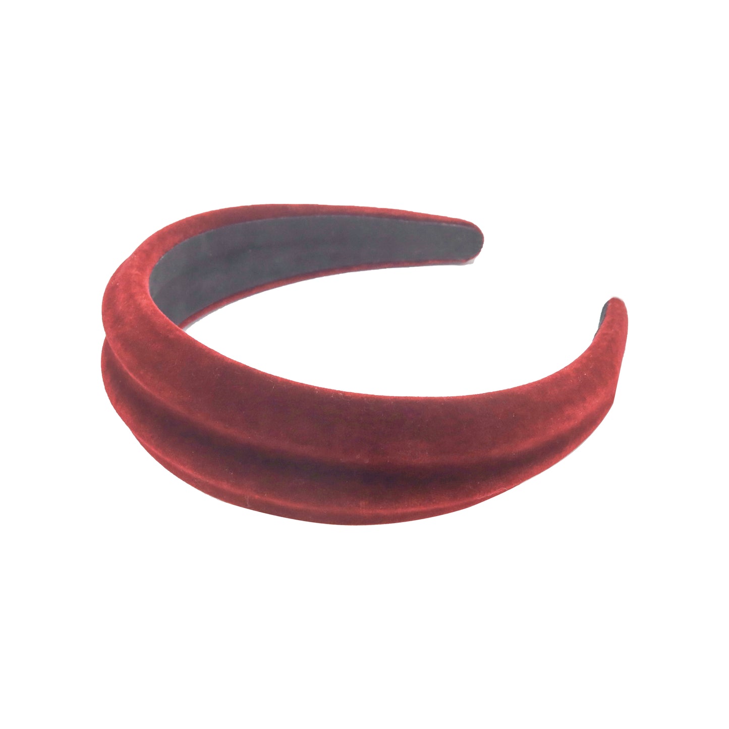 Velvet headband red