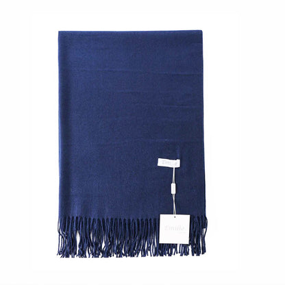 Pashmina sjaal marineblauw