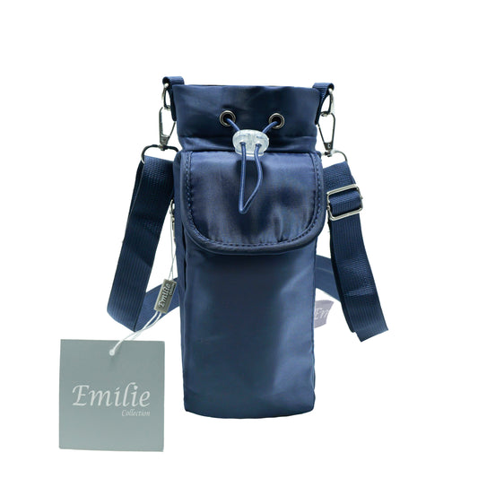 Sports water bottle bags–adjustable shoulder strap - Water-Resistant (23x14cm)-blue