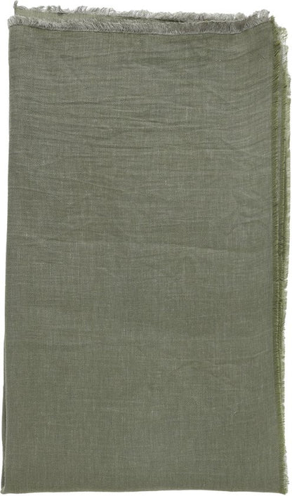 Pareo linen mix 190X120CM olive green