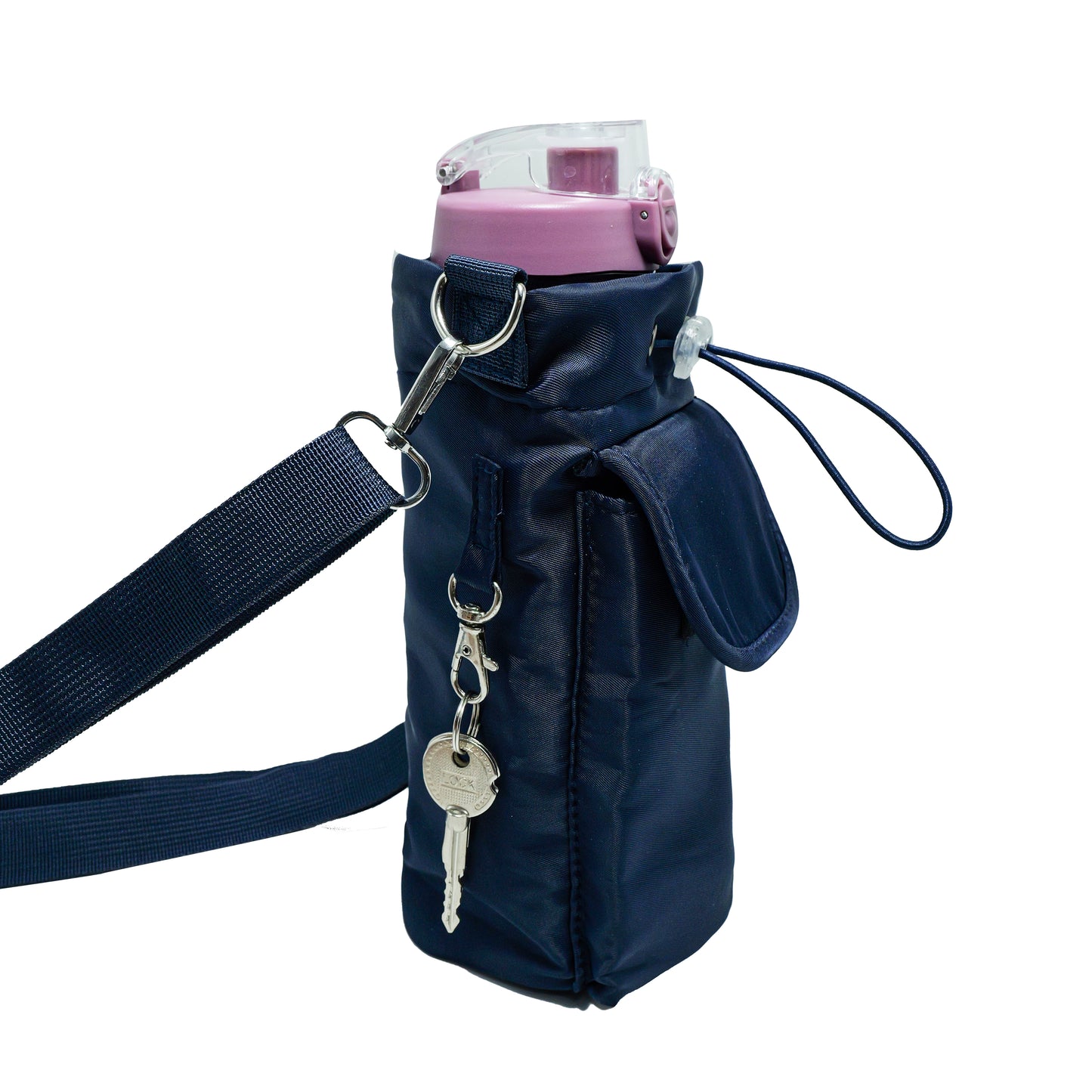 Sports water bottle bags–adjustable shoulder strap - Water-Resistant (23x14cm)-blue