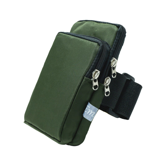 Sports Arm Phone Belt – Water-Resistant Running Armband (17x9cm)-green