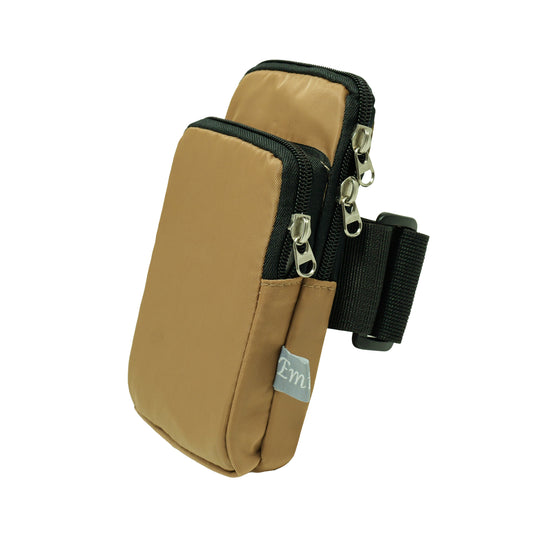 Sports Arm Phone Belt – Water-Resistant Running Armband (17x9cm)-beige