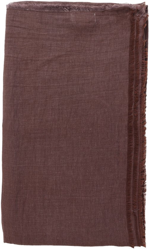 Pareo linen mix 190X120CM brown