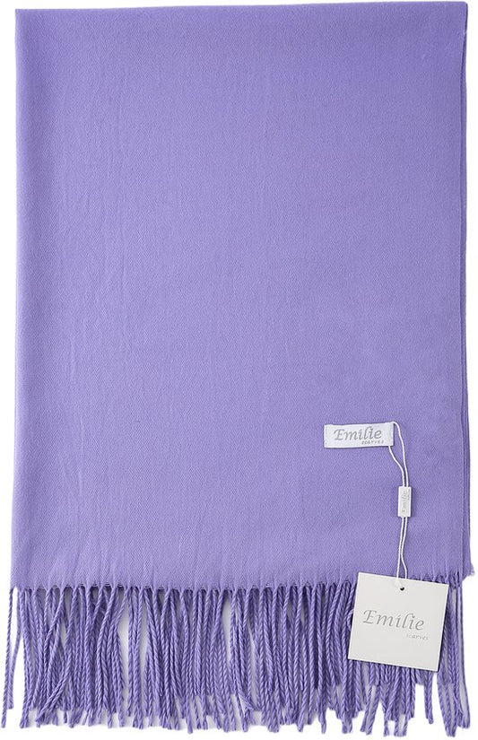 Pashmina lavender purple 200X70CM 100% Recycled polyester