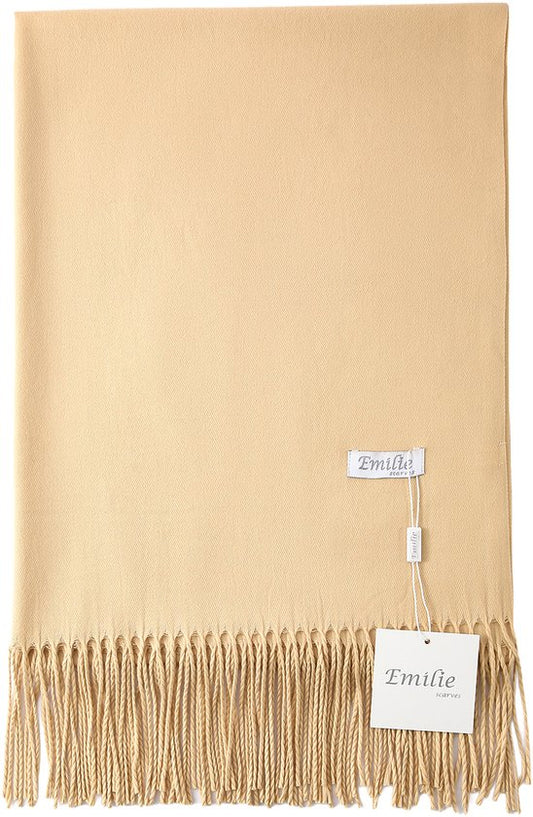 Pashmina beige  200X70CM 100% gerecycled polyester