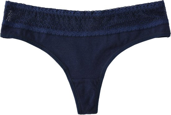 Thong 5 pieces cotton lace