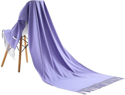 Pashmina lavender purple 200X70CM 100% Recycled polyester