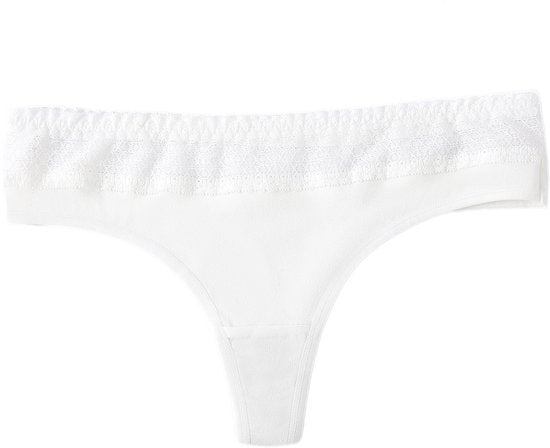 Thong 5 pieces cotton lace