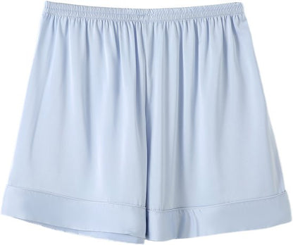 Pyjama short pyjama light blue  satin medium