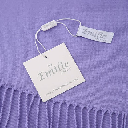 Pashmina lavender purple 200X70CM 100% Recycled polyester