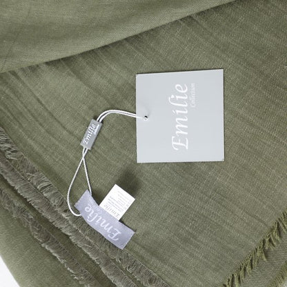 Pareo linen mix 190X120CM olive green