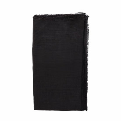 Pareo linen mix 190X120CM Black