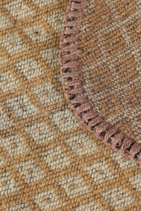 Emilie scarves poncho cape  camel  print