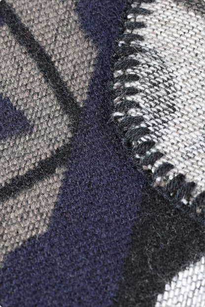 Emilie scarves  poncho  cape gray-anthracite shawl