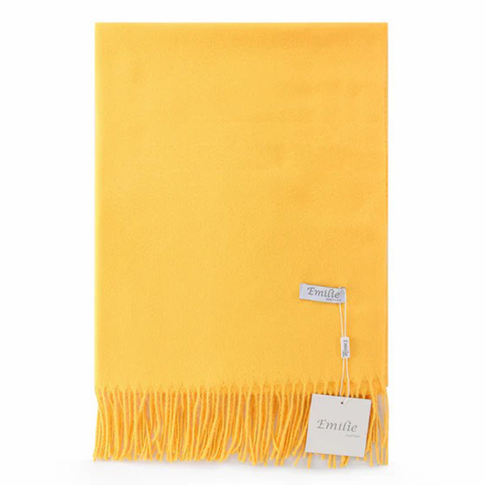 Pashmina sjaal donkergeel