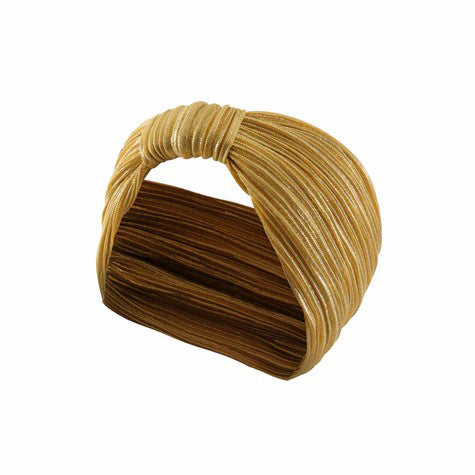 Haarband satijn goud