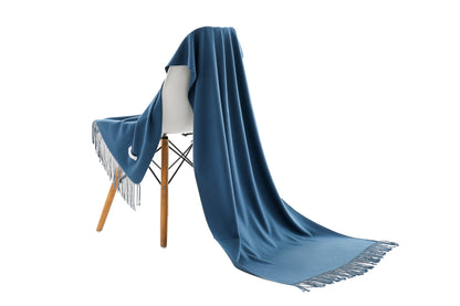 Pashmina sjaal petrol blauw