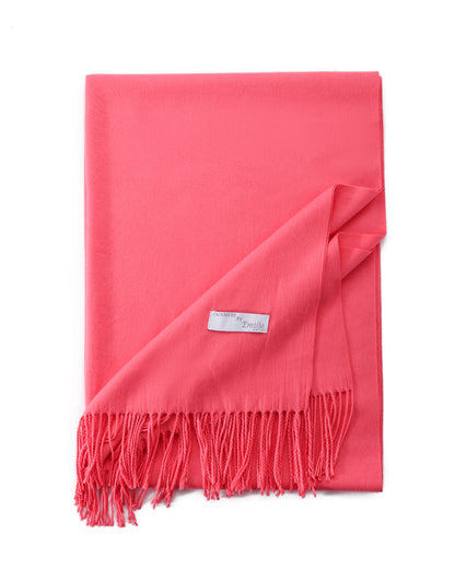 Pashmina sjaal koraalroze