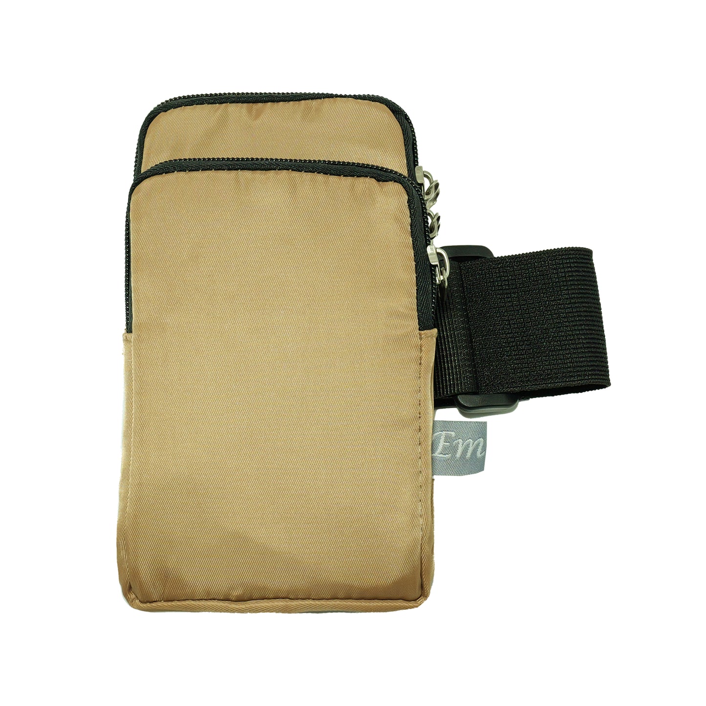 Sports Arm Phone Belt – Water-Resistant Running Armband (17x9cm)-beige