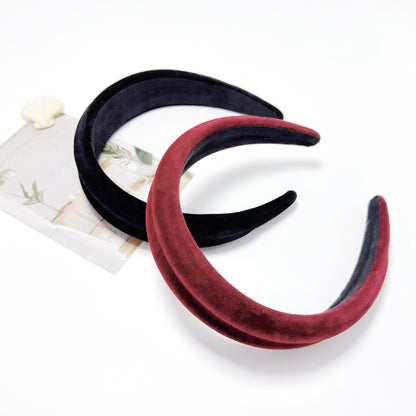 Velvet headband black