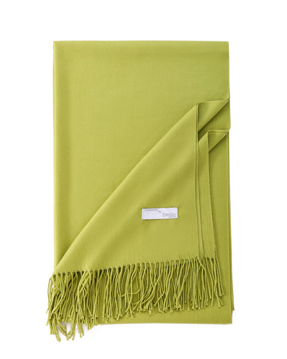 Pashmina sjaal appelgroen