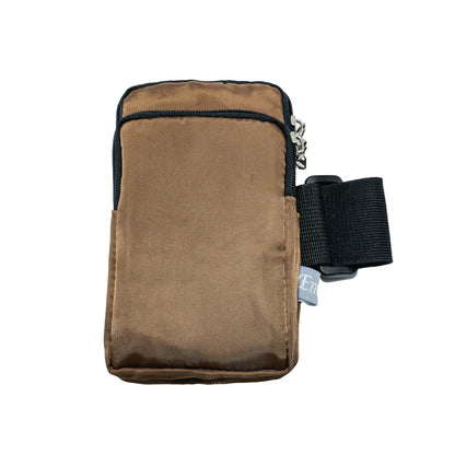 Sports Arm Phone Belt – Water-Resistant Running Armband (17x9cm)-brown