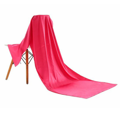 Sjaal satijn lang fuchsia roze
