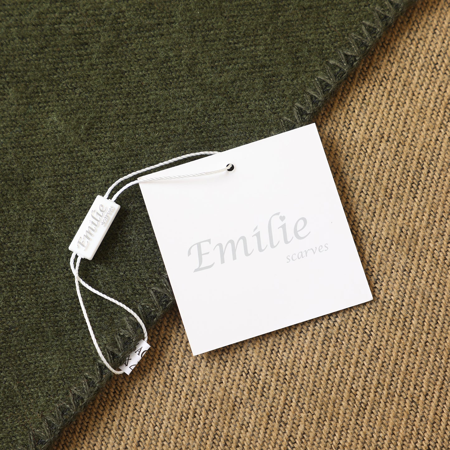 Winter Poncho green flower print