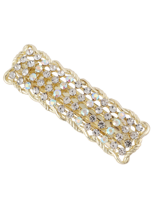 Haarspeld strass goud